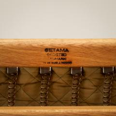 Hans Wegner GE290 Armchairs in Oak and Leather by Hans Wegner for Getama Denmark 1960s - 2295601