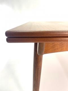 Hans Wegner Hans J Wegner AT 312 Sculpted Teak Oak Dining Table for Andreas Tuck - 3536666