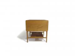 Hans Wegner Hans J Wegner AT 33 Sewing Drop leaf Side Table in White Oak Restored - 4602955