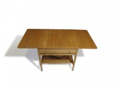 Hans Wegner Hans J Wegner AT 33 Sewing Drop leaf Side Table in White Oak Restored - 4602957