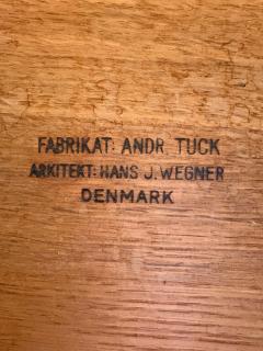 Hans Wegner Hans J Wegner AT 33 Sewing Drop leaf Side Table in White Oak Restored - 4602961