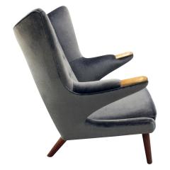 Hans Wegner Hans J Wegner Papa Bear Chair with Footrest 1950s Signed  - 638666