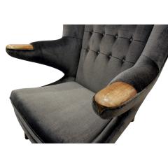 Hans Wegner Hans J Wegner Papa Bear Chair with Footrest 1950s Signed  - 638668