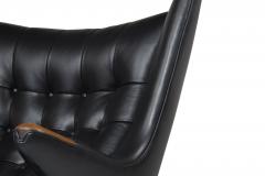 Hans Wegner Hans J Wegner Papabear Chair AP 19 Ottoman AP 29 in Leather - 3336793