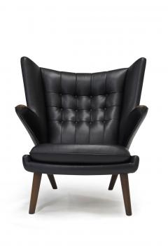 Hans Wegner Hans J Wegner Papabear Chair AP 19 Ottoman AP 29 in Leather - 3336800