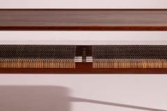 Hans Wegner Hans J Wegner coffee Table model AT 10 in Teak and Cane by Andreas Tuck 1950s - 4245571