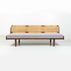 Hans Wegner Hans J Wegner for GETAMA Sofa Daybed Model GE7 in Teak and Cane 1950s - 3261346