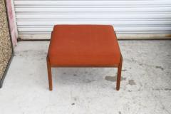 Hans Wegner Hans J Wegner for Getama Cigar Stool in Solid Oak with Orange Cushion - 4126242