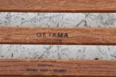 Hans Wegner Hans J Wegner for Getama Cigar Stool in Solid Oak with Orange Cushion - 4126259