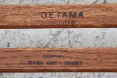 Hans Wegner Hans J Wegner for Getama Cigar Stool in Solid Oak with Orange Cushion - 4126261