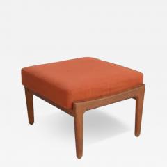 Hans Wegner Hans J Wegner for Getama Cigar Stool in Solid Oak with Orange Cushion - 4127701