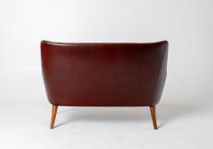 Hans Wegner Hans Weger CH72 Sofa in Oxblood Leather - 4577289