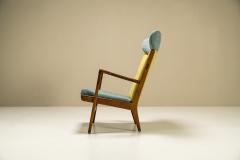 Hans Wegner Hans Wegner AP 15 Wingback Lounge Chair in Teak and Fabric Denmark 1951 - 3086670