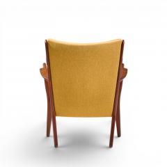 Hans Wegner Hans Wegner AP 16 Mid Century Danish Teak Lounge Chairs Pair - 4690595