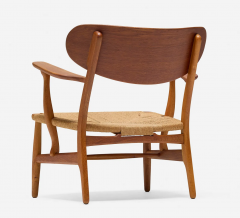 Hans Wegner Hans Wegner CH22 Lounge chair in Oak Pair Avalible  - 4446663