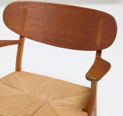 Hans Wegner Hans Wegner CH22 Lounge chair in Oak Pair Avalible  - 4446665