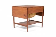 Hans Wegner Hans Wegner For Andreas Tuck Danish Teak And Wicker Drop Leaf Sewing Table 1 - 3170442