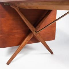 Hans Wegner Hans Wegner For Andreas Tuck Saw Horse Extendable Dining Table in Teak and Oak - 3260873