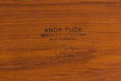 Hans Wegner Hans Wegner For Andreas Tuck Teak Wood Drop Leaf Woven Basket Sewing Table - 3170580