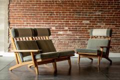 Hans Wegner Hans Wegner GE 375 Three Seat Sofa in Oak Denmark 1960s - 3814066