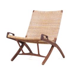 Hans Wegner Hans Wegner Model JH 512 Mid Century Oak Folding Lounge Chair - 3826667