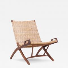 Hans Wegner Hans Wegner Model JH 512 Mid Century Oak Folding Lounge Chair - 3828676