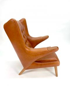 Hans Wegner Hans Wegner Papa Bear Chair Ottoman for A P Stolen Denmark 1950s - 3181530