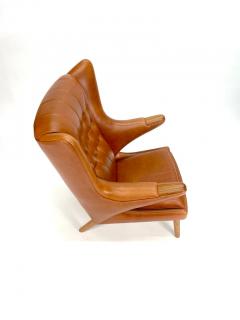 Hans Wegner Hans Wegner Papa Bear Chair Ottoman for A P Stolen Denmark 1950s - 3181533