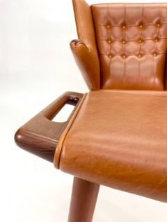 Hans Wegner Hans Wegner Papa Bear Chair Ottoman for A P Stolen Denmark 1950s - 3181542