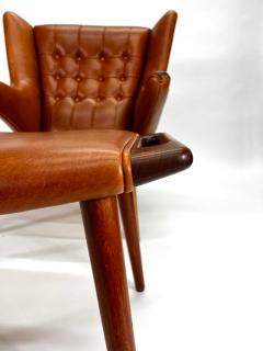 Hans Wegner Hans Wegner Papa Bear Chair Ottoman for A P Stolen Denmark 1950s - 3181549
