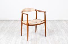 Hans Wegner Hans Wegner Round Teak Cane Armchair for Johannes Hansen - 3182256