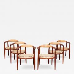 Hans Wegner Hans Wegner Set of Six Early The Chair Dining Chairs Model JH 501 - 4588496