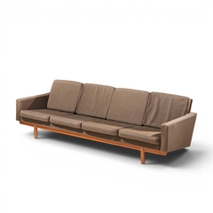 Hans Wegner Hans Wegner Style Mid Century Danish Teak 4 Seater Sofa - 4692523