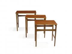 Hans Wegner Hans Wegner Teak and Oak Danish Nesting Side Tables - 882096