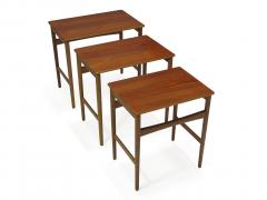 Hans Wegner Hans Wegner Teak and Oak Danish Nesting Side Tables - 882097