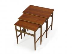 Hans Wegner Hans Wegner Teak and Oak Danish Nesting Side Tables - 882098