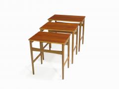 Hans Wegner Hans Wegner Teak and Oak Danish Nesting Side Tables - 882102