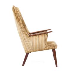 Hans Wegner Hans Wegner for AP Stolen AP 28 Mid Century Danish Oak Mama Bear Lounge Chair - 3961247