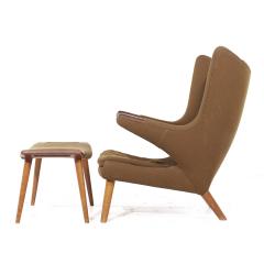 Hans Wegner Hans Wegner for AP Stolen AP19 Mid Century Papa Bear Chair and Ottoman - 3876020