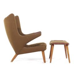 Hans Wegner Hans Wegner for AP Stolen AP19 Mid Century Papa Bear Chair and Ottoman - 3876026