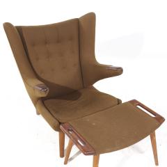 Hans Wegner Hans Wegner for AP Stolen AP19 Mid Century Papa Bear Chair and Ottoman - 3876027