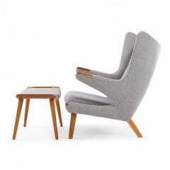 Hans Wegner Hans Wegner for AP Stolen AP19 Mid Century Papa Bear Chair and Ottoman - 4306907
