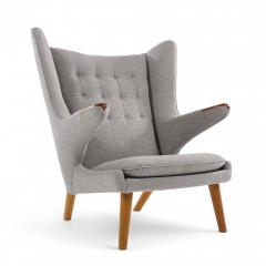 Hans Wegner Hans Wegner for AP Stolen AP19 Mid Century Papa Bear Chair and Ottoman - 4306914