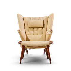 Hans Wegner Hans Wegner for AP Stolen AP19 Mid Century Papa Bear Chair and Ottoman - 4741123