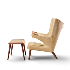 Hans Wegner Hans Wegner for AP Stolen AP19 Mid Century Papa Bear Chair and Ottoman - 4741124
