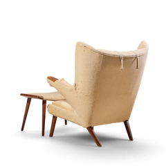 Hans Wegner Hans Wegner for AP Stolen AP19 Mid Century Papa Bear Chair and Ottoman - 4741125