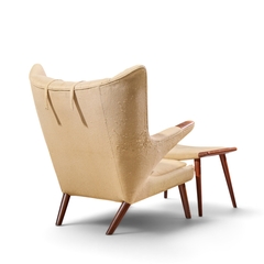 Hans Wegner Hans Wegner for AP Stolen AP19 Mid Century Papa Bear Chair and Ottoman - 4741128