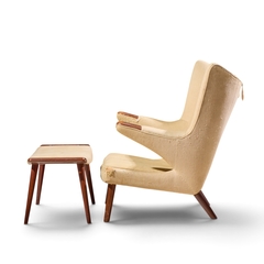 Hans Wegner Hans Wegner for AP Stolen AP19 Mid Century Papa Bear Chair and Ottoman Pair - 4741093