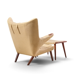 Hans Wegner Hans Wegner for AP Stolen AP19 Mid Century Papa Bear Chair and Ottoman Pair - 4741097