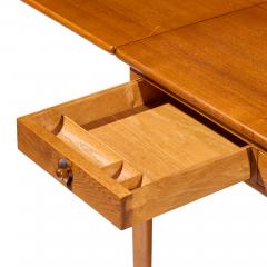 Hans Wegner Hans Wegner for Andreas Tuck AT 305 Mid Century Danish Teak Drop Side Desk - 4563521